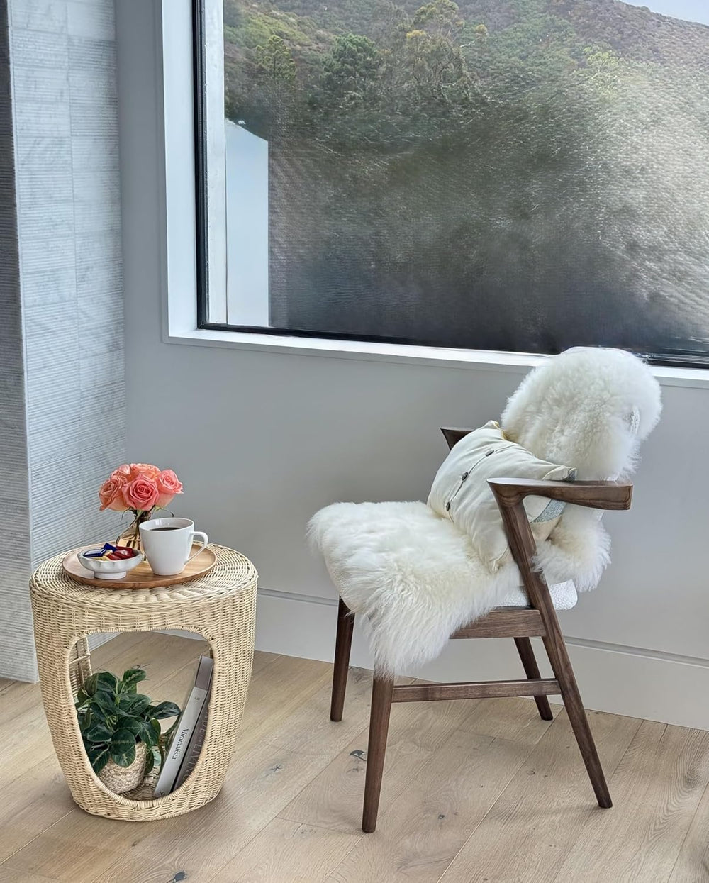 Kouboo- Naya Wicker Sidetable & Endtable for Livingromm or Bedroom, Natural
