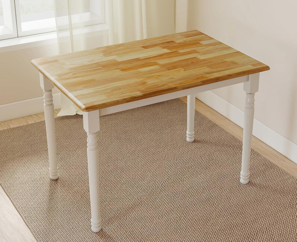 chairus 43" Wood Dining Table for 2-4, Rectangular Kitchen Table with Tu...