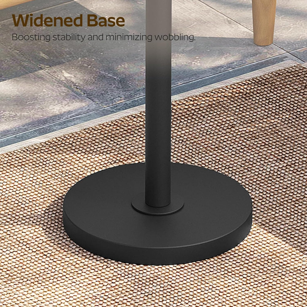YATINEY Round Side Table, Small Drink Table, Pedestal Martini Table, End Tabl...