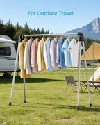 APEXCHASER Clothes Drying Rack Foldable, Stainless Steel Laundry Drying Rack Collapsible, Clothes Hanger for Sweater Baby Clothes Towel for Indoor & Outdoor, Portable Clothes Airer for Travel