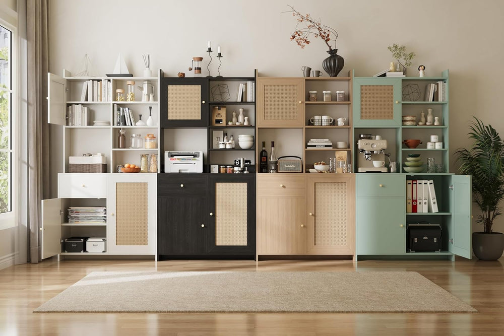 IDEALHOUSE Kitchen Pantry Cabinet with Adjustable Shelf, 71" Tall Storag...