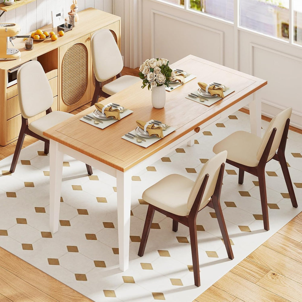 GOFLAME Upholstered Dining Chairs Set of 2, Mid-Century Modern Kitchen Chairs...
