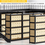 2 Set Garage Shelving Unit 72" H3000bls Heavy Duty Storage Shelves Easy Assembly 5 Tier Adjustable Metal Steel Utility Shelf Rack