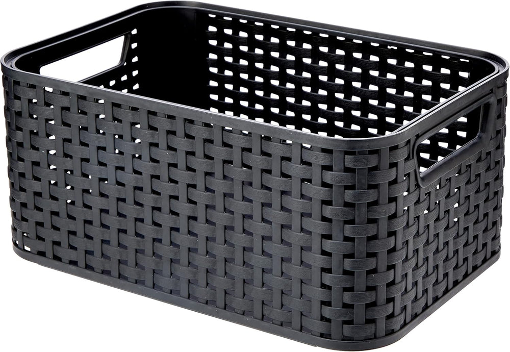 CURVER Style S - storage boxes & baskets (Storage basket, Grey, Rattan, M...