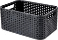 CURVER Style S - storage boxes & baskets (Storage basket, Grey, Rattan, Monotone, Bathroom, Bedroom)