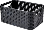 CURVER Style S - storage boxes & baskets (Storage basket, Grey, Rattan, Monotone, Bathroom, Bedroom)