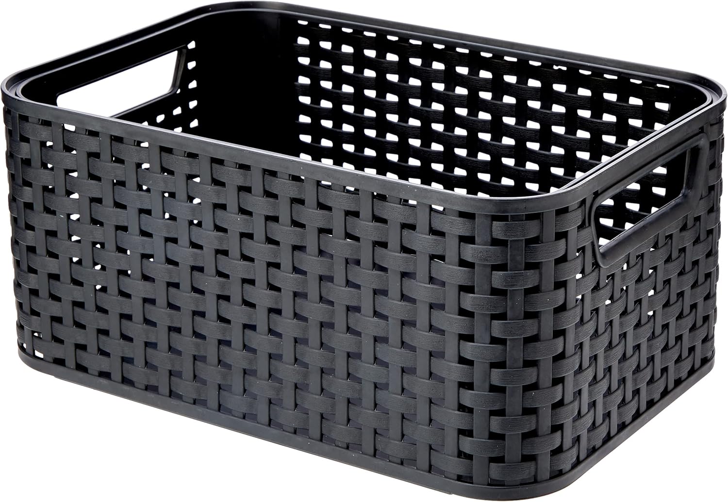CURVER Style S - storage boxes & baskets (Storage basket, Grey, Rattan, Monotone, Bathroom, Bedroom)