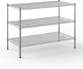 24" Deep x 48" Wide x 34" Height Wire Shelving Kit | 3-Tier | NSF Commercial Storage Rack Unit