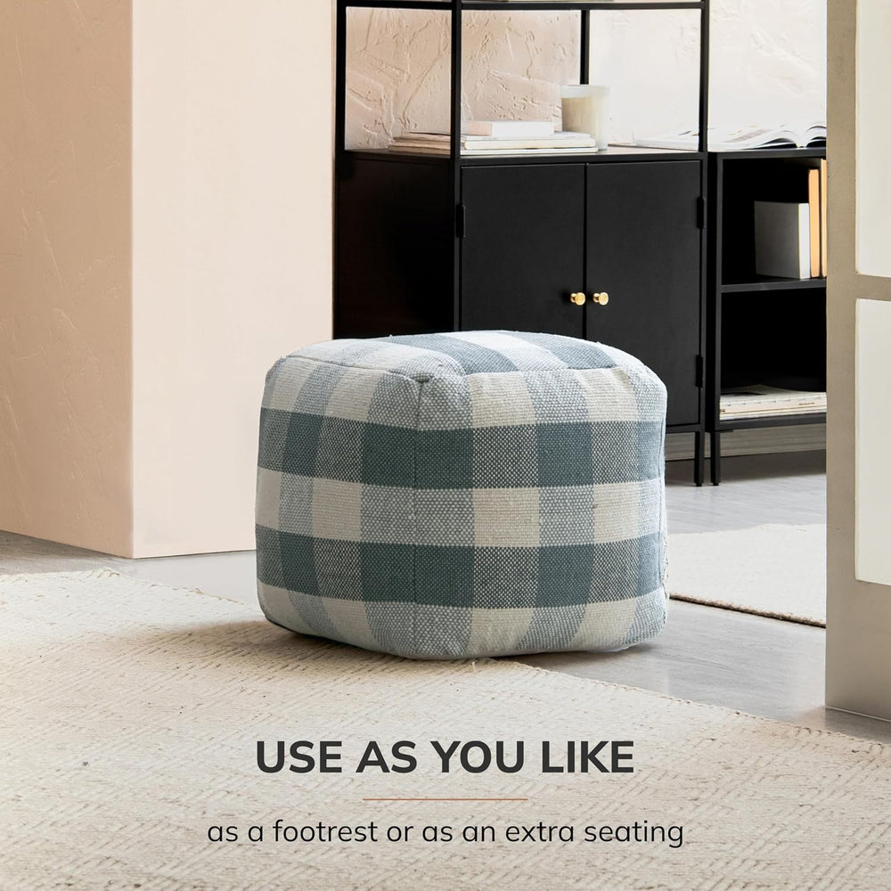 Anji Mountain 20" H x 20" W Handmade Pouf Ottoman for Living Room &...