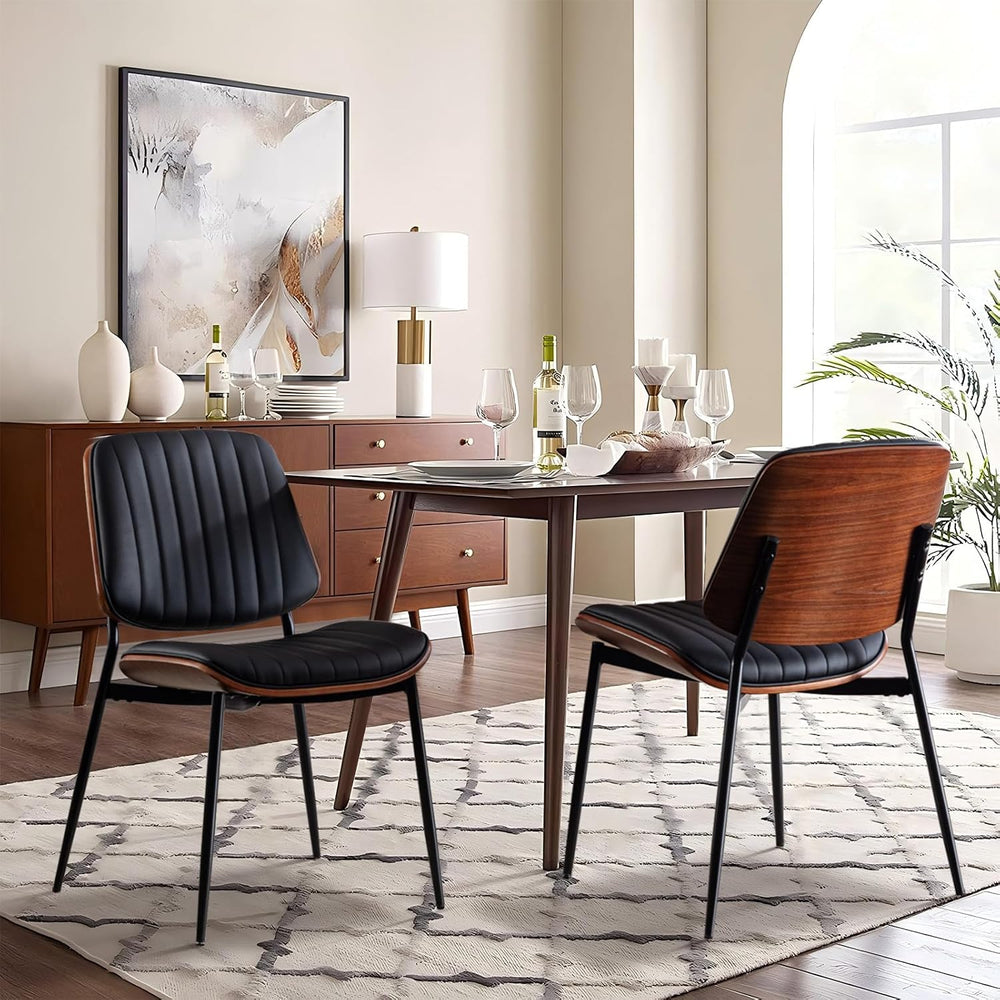 Dining Chairs Set of 6, Upholstered Mid-Century Modern Dining Room and Kitche...