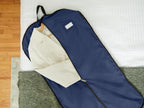 Covermates Garment Bag Set for Closet Storage and Travel, Blue | durable polyester construction, label window, zipper closure, carrying handles, 3-year warranty