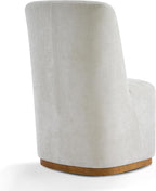 Christopher Knight Home Lucy Chenille Upholstered Dining Chairs Set of 2, Sturdy Wooden Dining Chair with Pedestal Base, Modern Kitchen Chairs with Solid Back, Versatile Indoor Usage, Beige