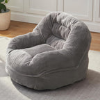EBENCHICO Giant Bean Bag Chair for Adults and Teens, Corduroy Large Bean Bag Chairs with Armrests, Adult BeanBag Sofa Couch Chairs with Filler, Comfy Reading Chair Floor Sofa for Gaming, Napping