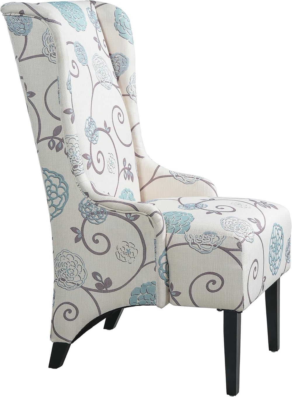 Christopher Knight Home Micua Luxury Upholstered Dining Chair with Floral Fab...