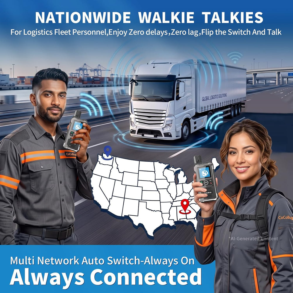 Global Lifetime Free Rapid Walkie Talkies Unlimited Range, Long Range Heavy D...