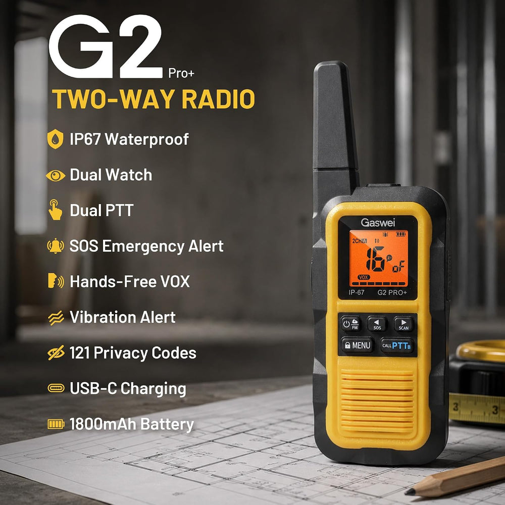 G2pro+ IP67 Waterproof Floating FRS walkie talkies Long Range