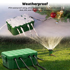 QUOBAS Extra Large Outdoor Electrical Box Waterproof, IP54 Weatherproof Extension Cord Cover, Outdoor Plug Cover Protect Outlet, Plug, Power Strip, Tools, Holiday Light, Green