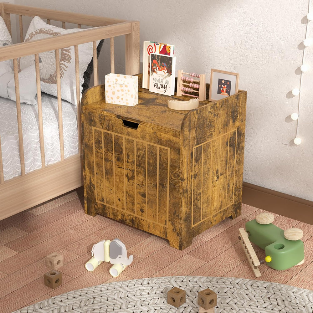 Aenuert Storage Chests, Small Cube Organizer Box,Wooden Entryway Storage (Bro...
