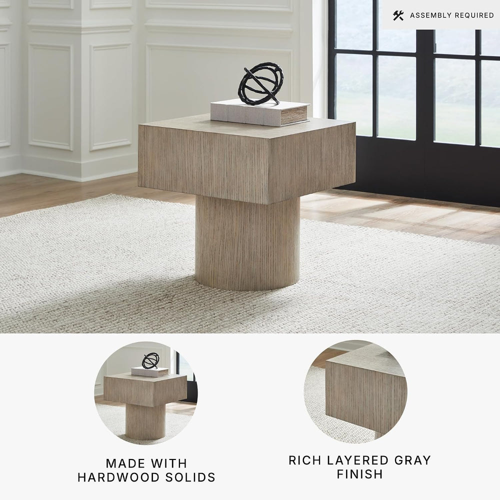 Signature Design By Ashley Jorielyn Contemporary Square End Table, Geometric ...