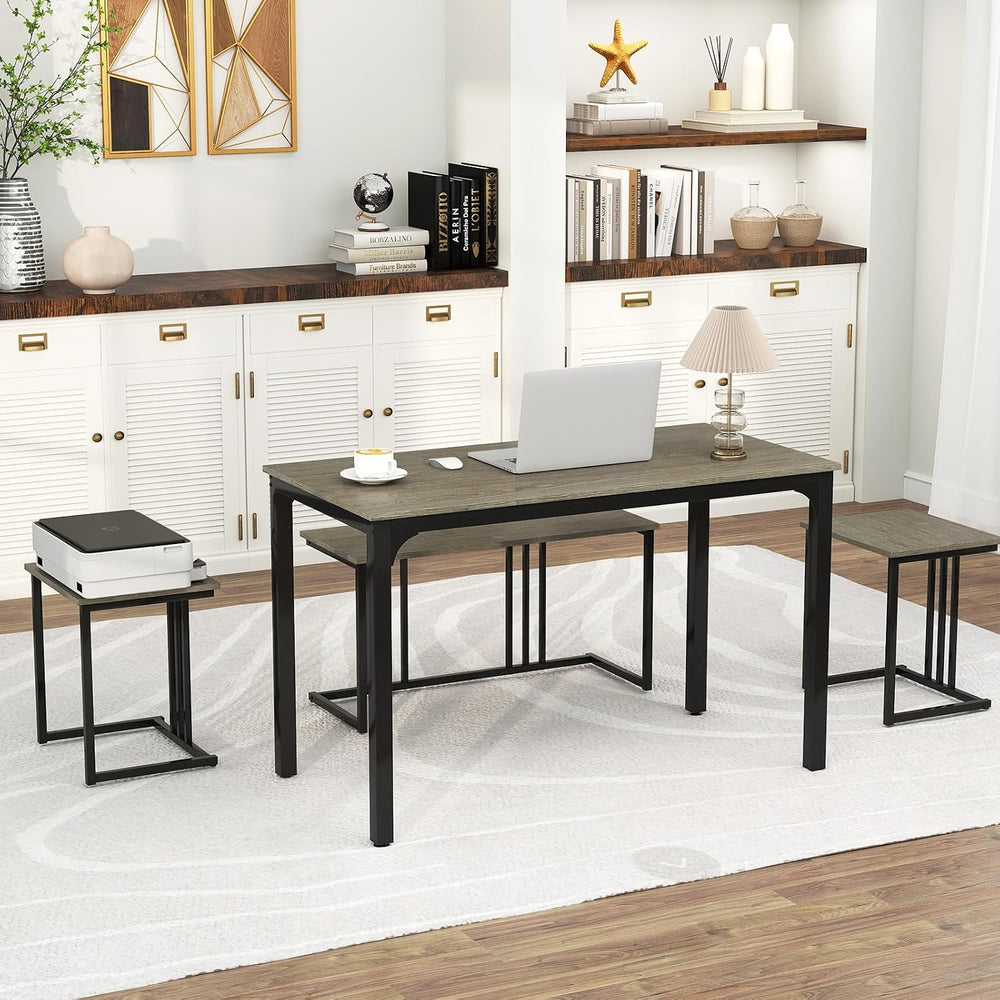Giantex 4-Piece Dining Table Set for 4, Modern Kitchen Table and Chairs, Nest...