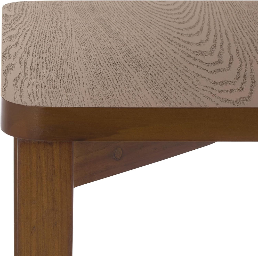 SAFAVIEH Home Collection - Raki End Table, Walnut Brown Square Accent Side Ta...