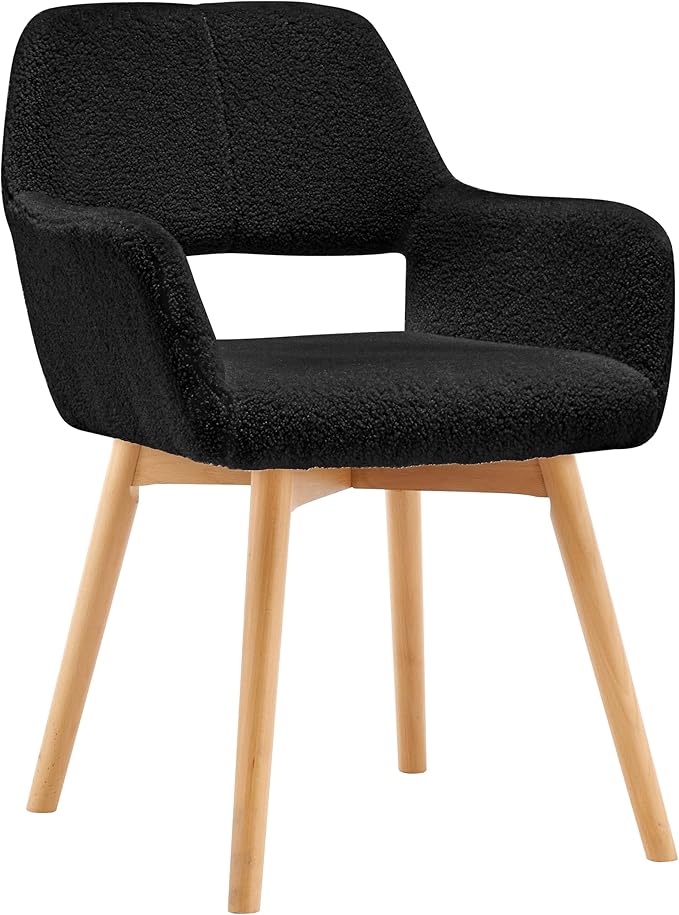 Mid Century Modern Dining Chairs Set of 2 & 4 & 6 Comfy Accent Chair ...