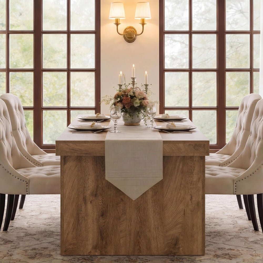 Tribesigns Large Dining Table for 6-8 People, 70.9" Long Wooden Kitchen ...