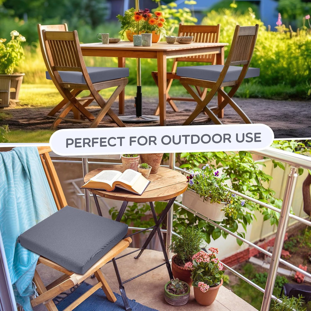 Preboun 6 Pack Outdoor Chair Cushions 19" x 19" x 3" Patio Wat...