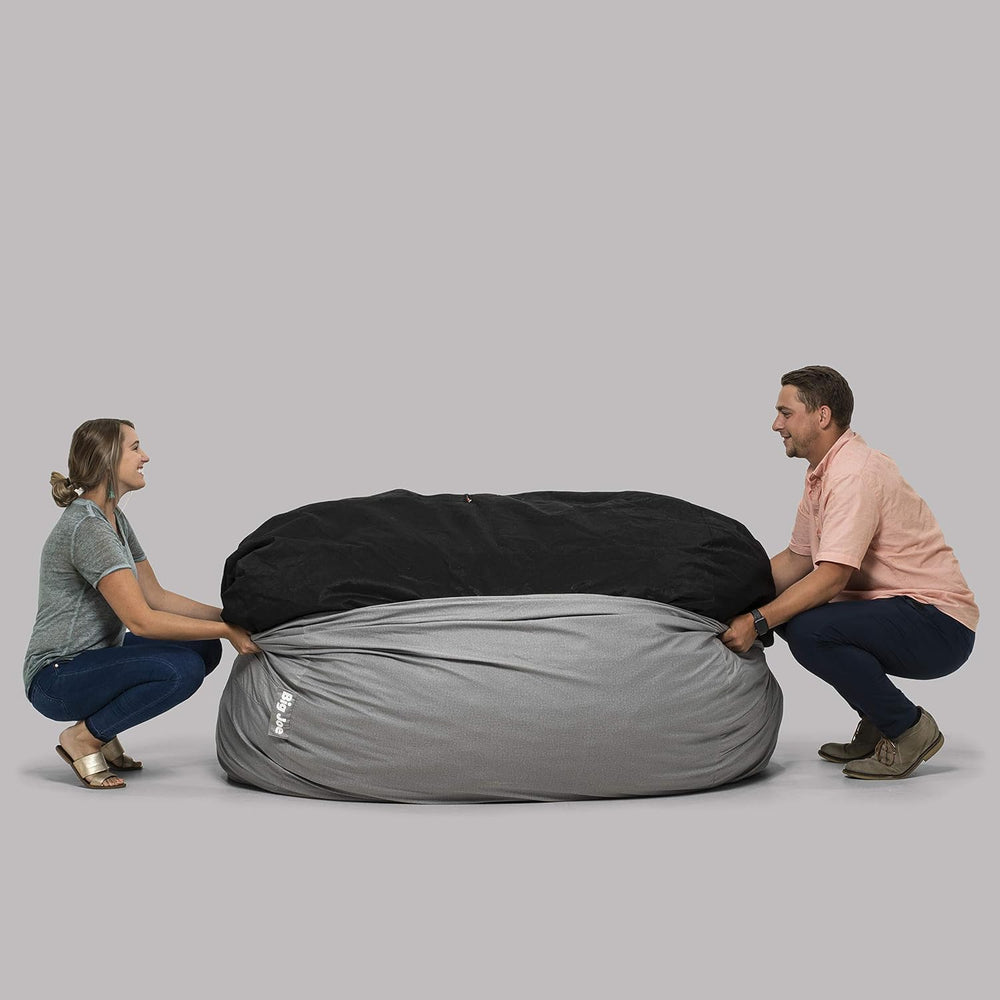 Big Joe Fuf XL Cover Only Machine Washable, Fog Lenox, Durable Woven Polyester