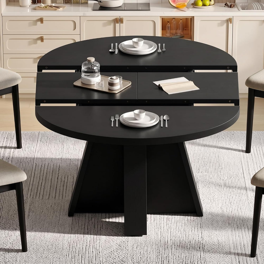 Einhomn 43"-59" Extendable Dining Room Table for 4-8 People, Oval D...