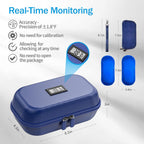 Insulin Cooler Travel Case TSA Approved, Refrigerated Medicine Travel Case with Temperature Display, Wrist Strap & 2 Reusable Ice Packs, Gift For Daily and Trip