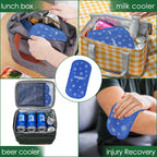 YOUSHARES Ice Pakcs for Insulin Cooler Travel Case - 4 x 160g Large Ice Packs for Diabetes Travel Case, Reusable Travel Ice Packs Keep Cooling