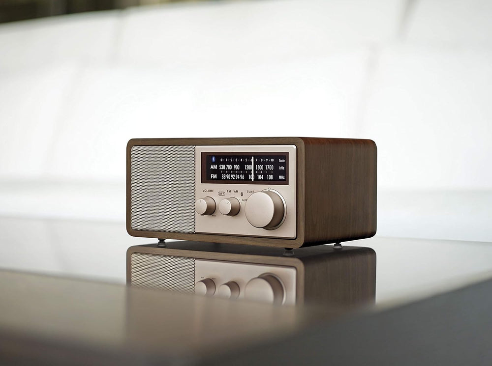 Sangean WR-16SE 45th Anniversary AM/FM/Bluetooth Radio, Dark Walnut Wood