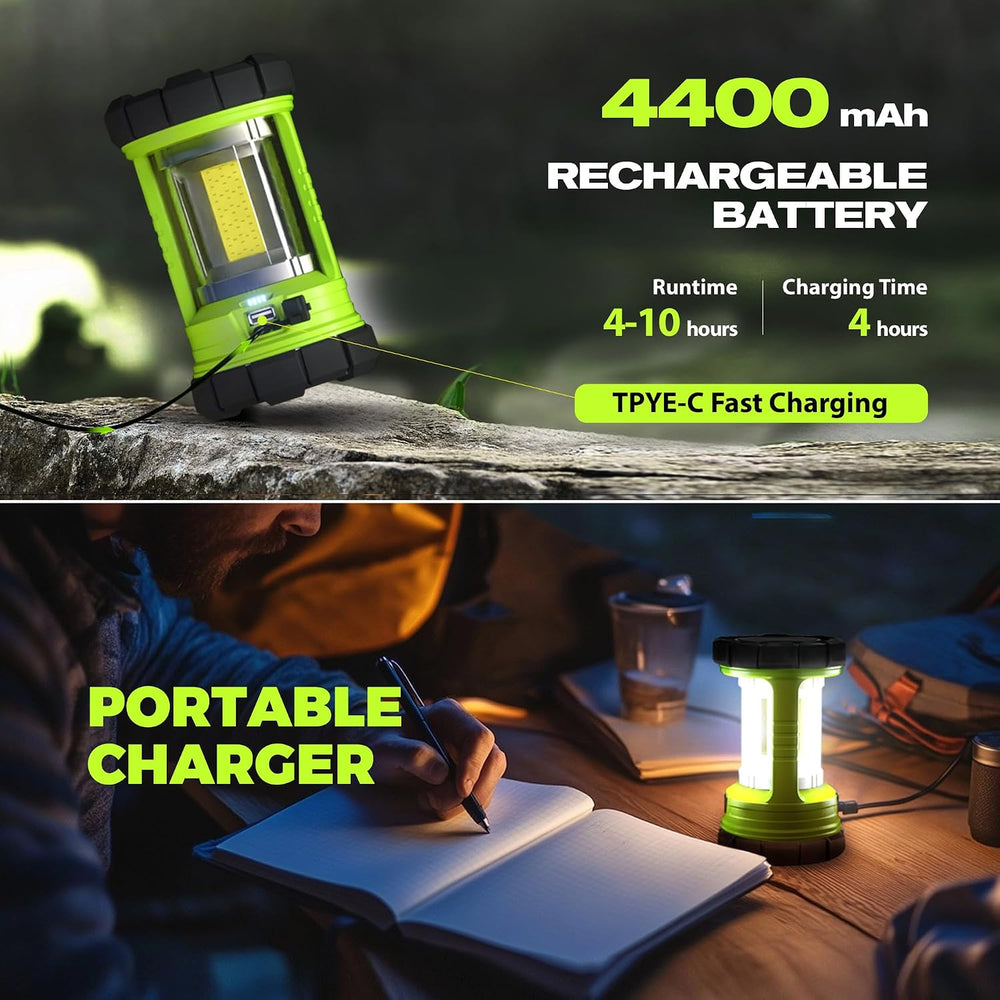 Camping Lantern, 3000LM LED Rechargeable Battery Operated Lantern, 5 Light Mo...