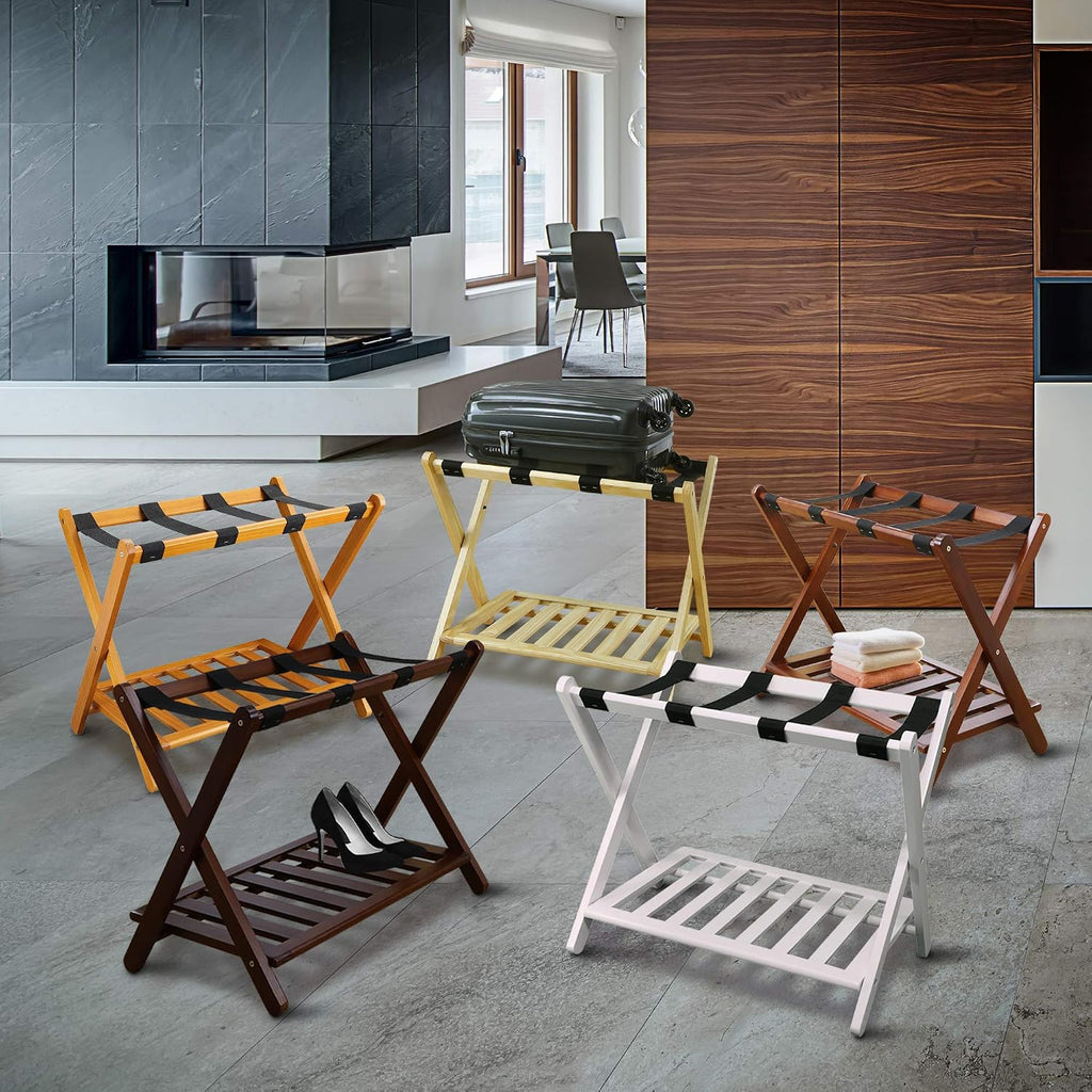 Casual Home Luggage Rack, Walnut (New)