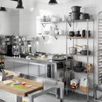 14" Deep x 24" Wide x 74" Height Wire Shelving Kit | 5-Tier | NSF Commercial Storage Rack Unit