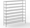 18" Deep x 72" Wide x 74" Height Wire Shelving Kit | 8-Tier | NSF Commercial Storage Rack Unit