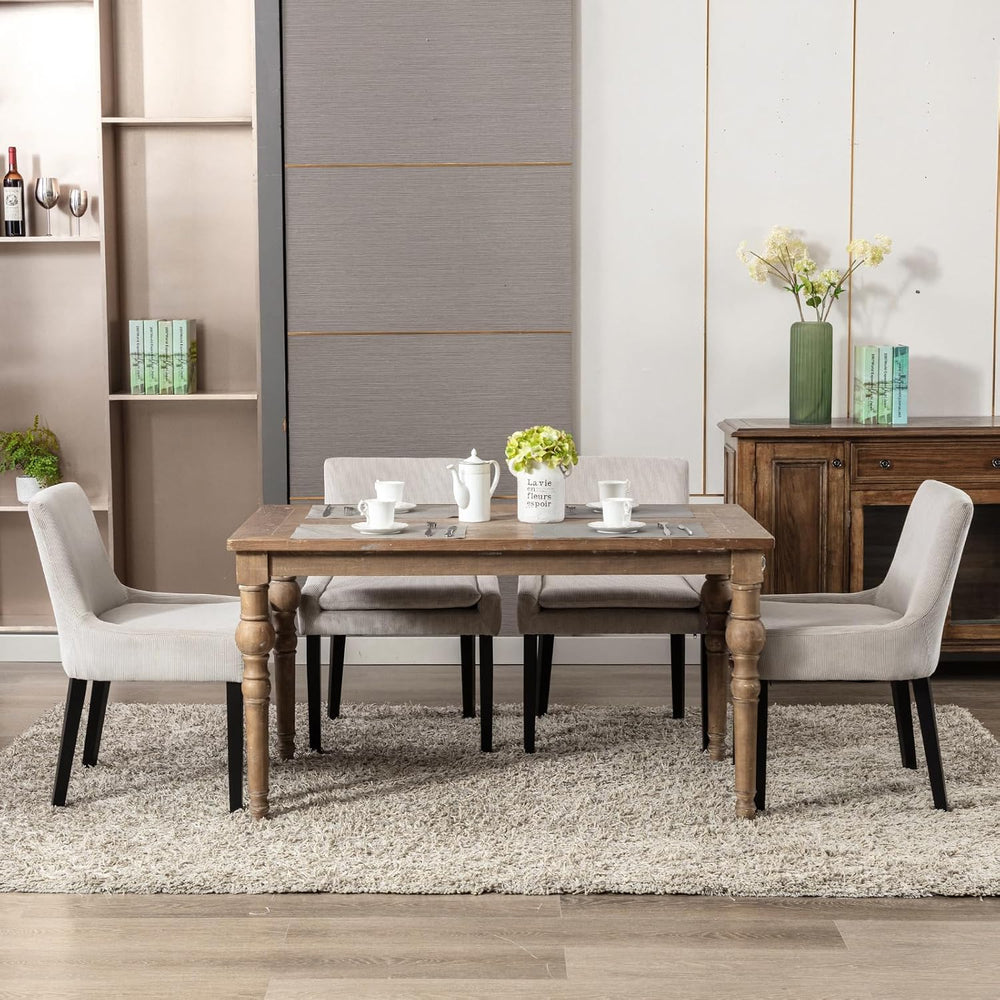 MALOL Upholstered Mid-Back Dining Chairs Set of 4