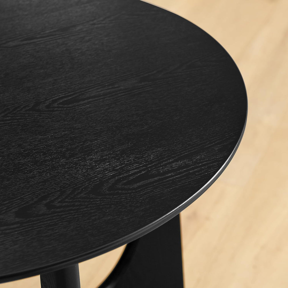 25" Round End Table, Wooden Side Table,Night Stand for Living Room,Recep...