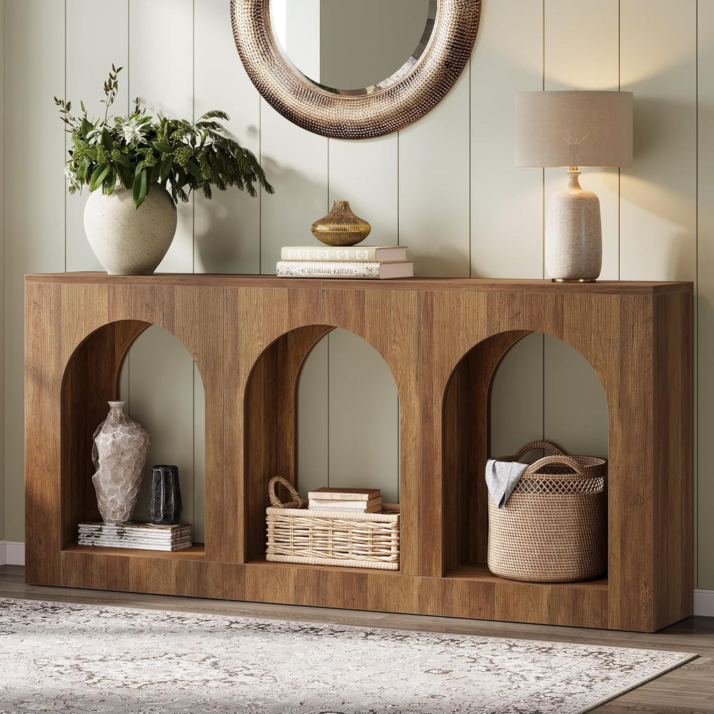 Tribesigns 70.9" Console Table with Storage, Wood Entryway Entry Table w...