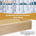 ALINE FURNITURE Birch Pull Out Drawers for Cabinets, 27" W x 21" D x 6" H Soft-Close Slide Out Drawer for Kitchen Cabinets, Pull Out Shelves, Pantry Cabinet Organizer, with Pre-Drilled Wood Template