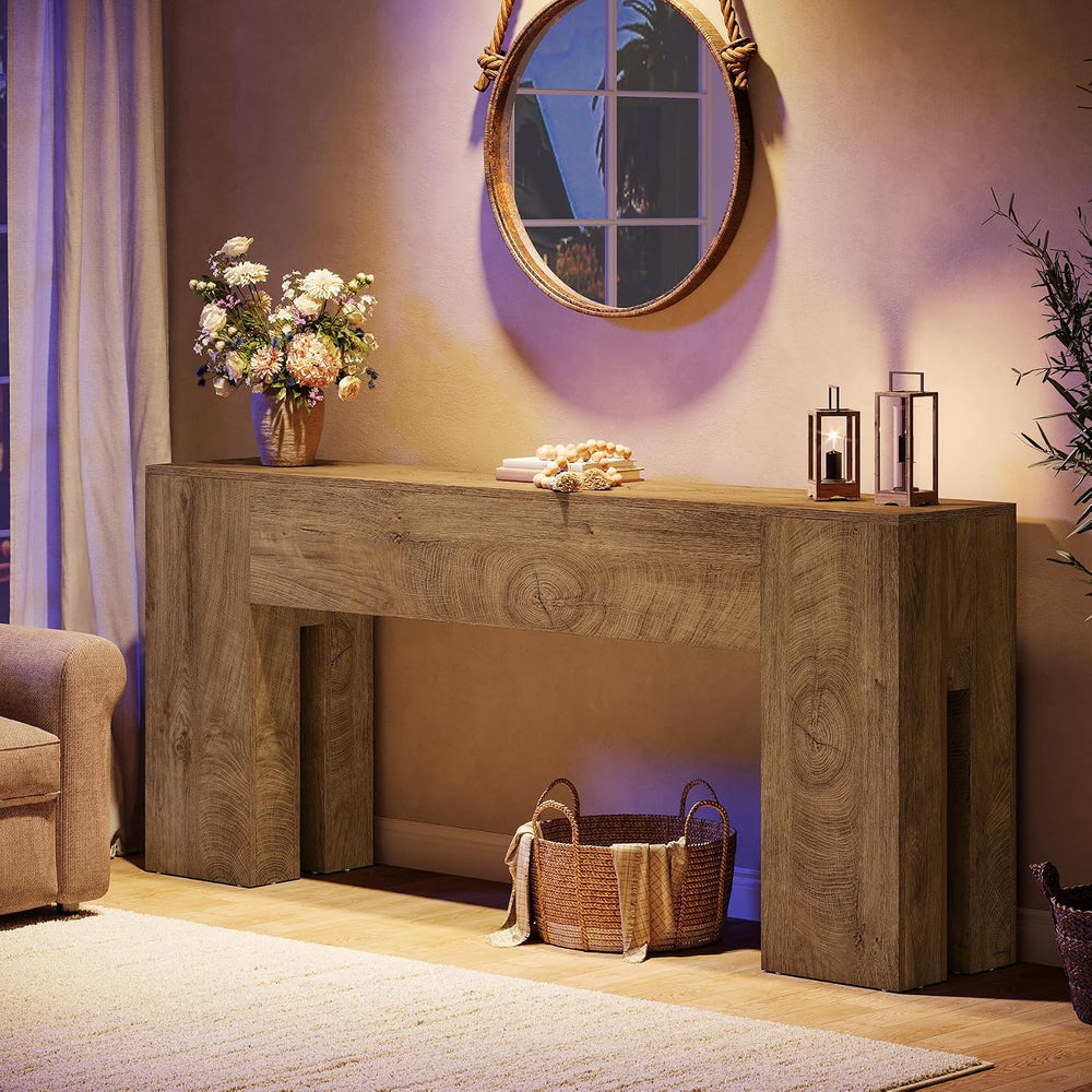 Tribesigns 71-Inch Long Console Table for Entryway, Farmhouse Sofa Console | ...