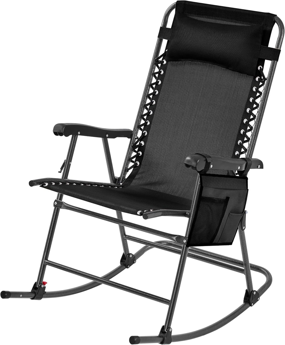 Yaheetech 26in Rocking Chair Outdoor Zero Gravity Folding Chairs Rocking Chai...