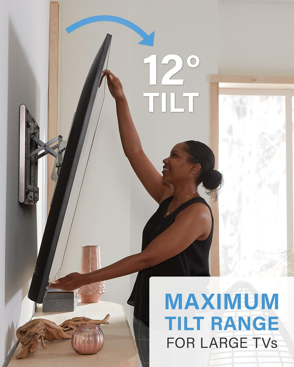SANUS Tilting TV Wall Mount for 42" to 90" TVs - Universal Wall Mou...