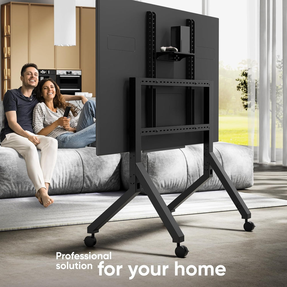 ONKRON Mobile TV Stand 70-110 Inch, up to 266 lbs, max VESA 1000x800, Black |...