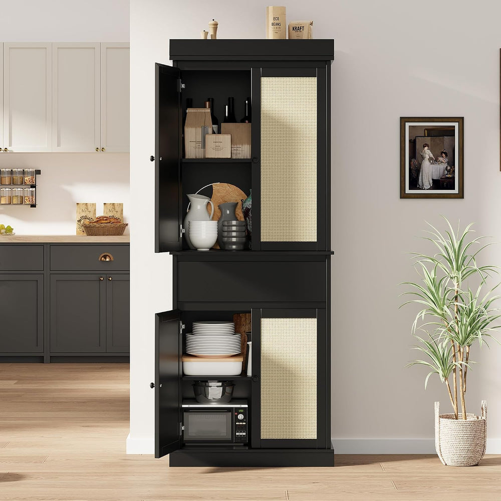 CABIHOME 35.43×16.54×9.45 Inch Entryway Storage Cabinet, MDF+PB+Iron with Rat...
