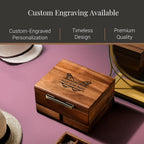 Shanik Wooden Jewelry Box for Women – Elegant Organizer with Ring Cushions, Pull-Out Drawers & Necklace/Earring Storage, Compact Gift for Jewelry Lovers