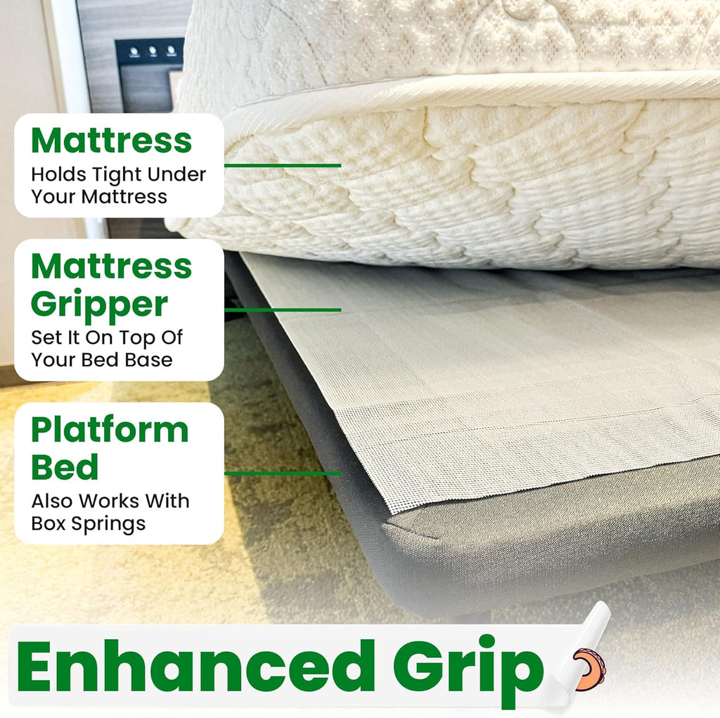 ECOHomes Non Slip Mattress Gripper Pad Stop Mattress, Keep Topper from Sliding - Anti Slip Grip Pads Holder Stop Couch Cushion, Sofa Cushions, Patio & Furniture to Prevent Sliding (Twin)