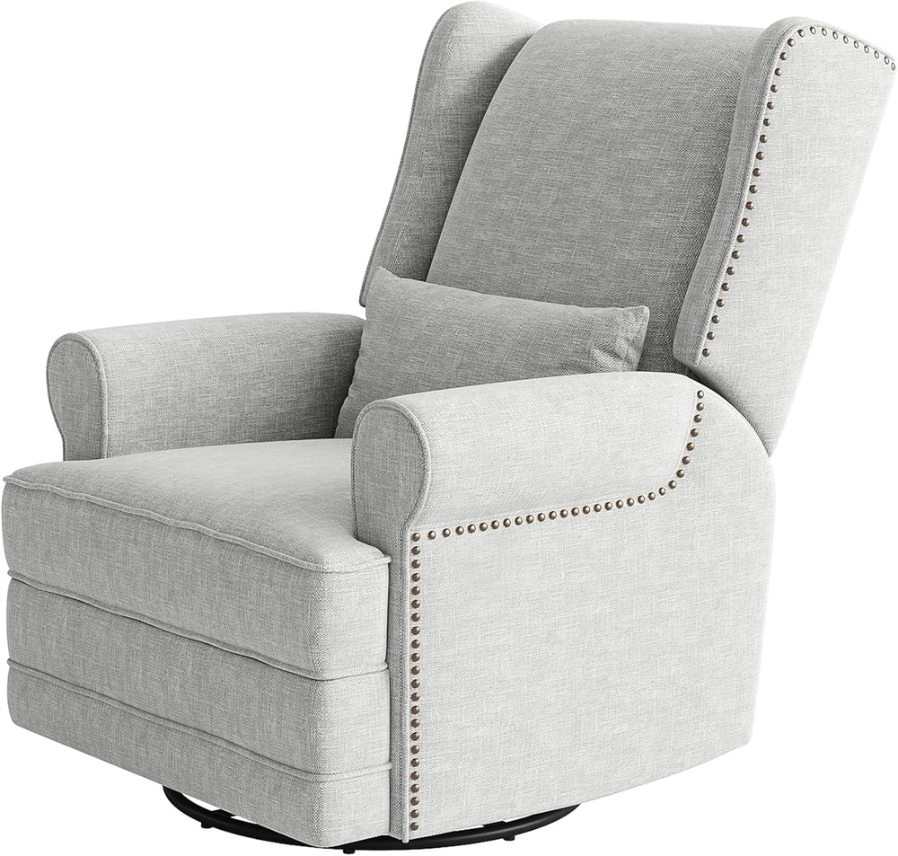 RoyalCraft Swivel Recliner Chair with Extra Large Footrest, Comfy Upholstered...