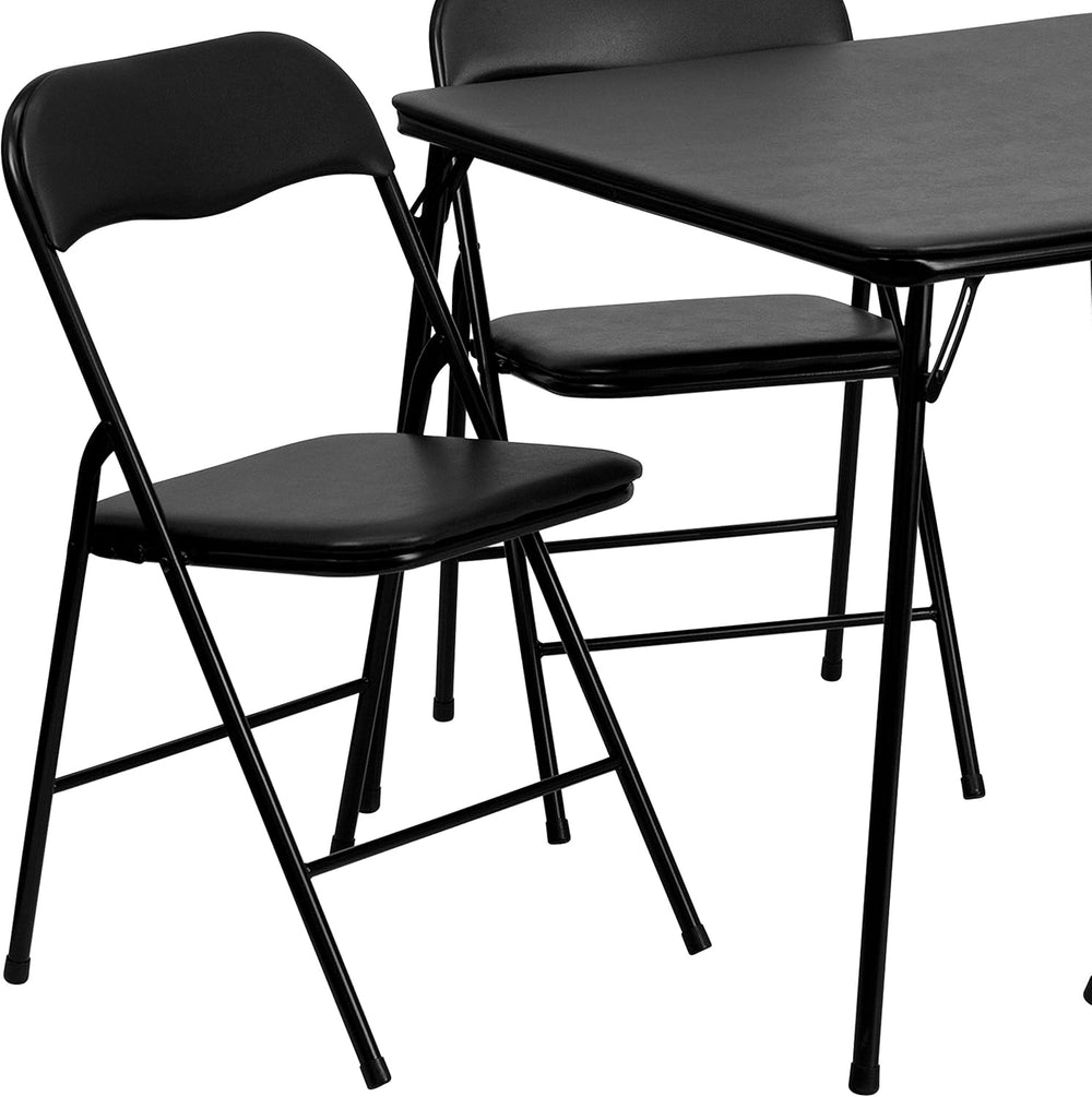 Flash Furniture Madison 5-Piece Folding Card Table and Chairs Set, Portable E...